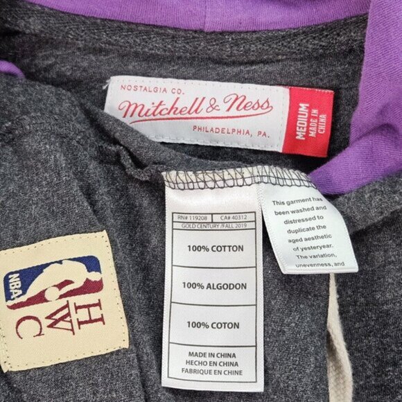 Youth Toronto Raptors Heathered Charcoal Hardwood Classic Raglan Pullover Hoodie - Picture 9 of 10